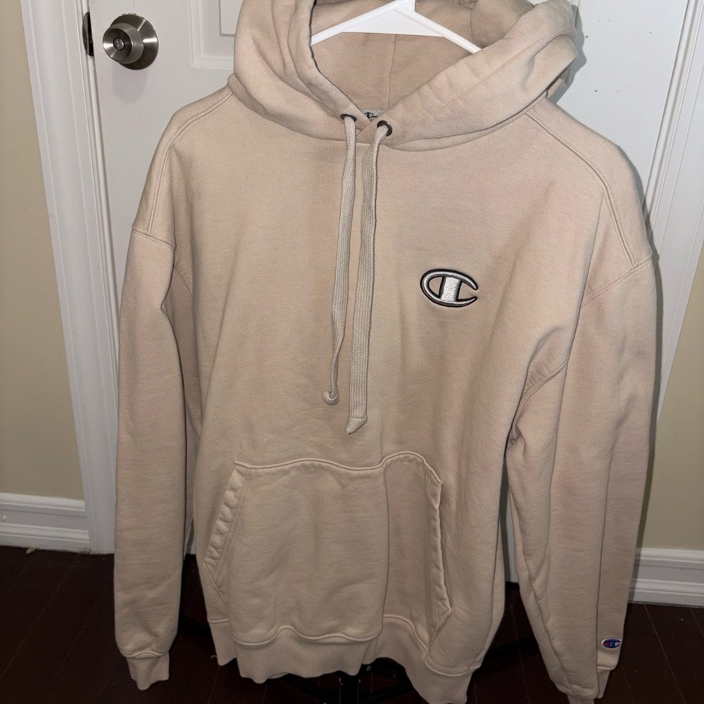 Champion Men's Beige Hoodie